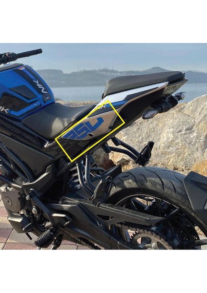 Cf Moto NK250 Arka Kuyruk Altı 250 Sticker Etiket Mavi fiyatları