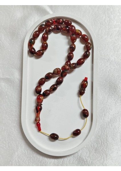 Kahve Siyah Renk Beyzi Kesim Toz Kehribar Tesbih modelleri