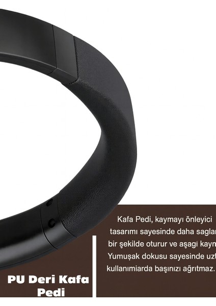 Beat Kablosuz Kulaküstü Kulaklık – Bluetooth Kulaklık 5.3, Katlanabilir, Mikrofonlu, Aux Girişli