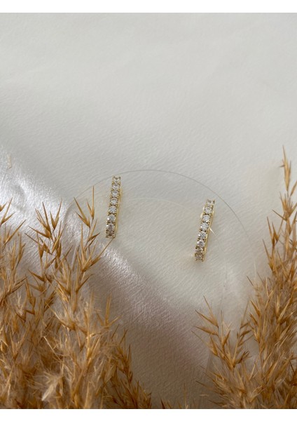 Zirkon Taşlı Xupıng Çelik Küpe