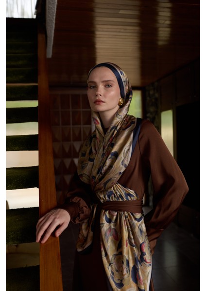 Winter Bloom Hint Ipek Şal 5014