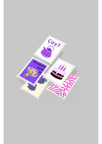 Renkli Pul Sticker Seti 20'li - Bullet Journal Ajanda Scrapbook indirimleri