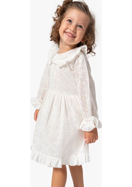 Kız Bebek Elbise Kız Çocuk Elbise Doğum Günü Parti Düğün Uzun Kollu Astarlı Pamuk Elbise fiyatları
