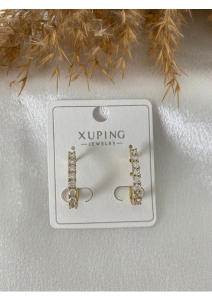 Zirkon Taşlı Xupıng Çelik Küpe modelleri