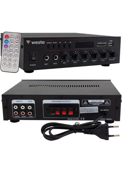 4’lü Siyah Tavan Hoparlörlü 100V Anfi Ses Sistemi | Kafe Mağaza Ofis Müzik Seti fiyatları