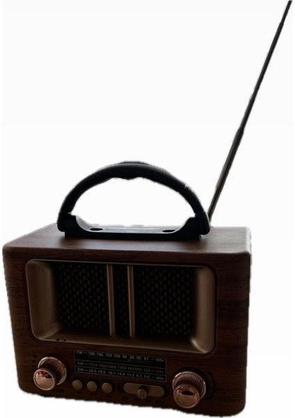 Kahverengi Büyük Boy Nostaljik Radyo, Bt/usb/fm, Şık ve Kullanışlı Tasarım modelleri