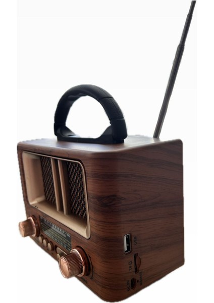 Kahverengi Büyük Boy Nostaljik Radyo, Bt/usb/fm, Şık ve Kullanışlı Tasarım fırsatları