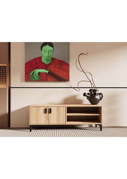 Sardes Tv Sehpası 140 cm Meşe