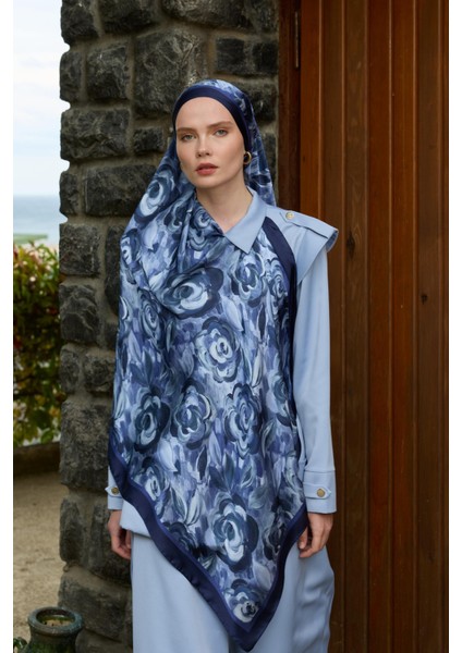 Winter Bloom Hint Ipek Şal 5014