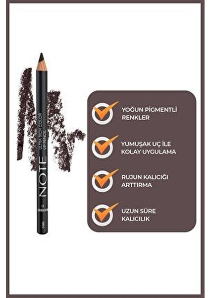 Note Ultra Rich Dudak Kalemi 15 Mat Siyah Renk Suya Dayanıklı Profesyonel Makyaj modelleri