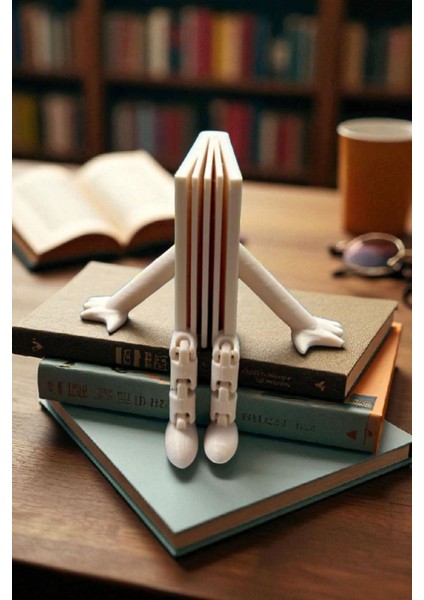 Dekoratif Kitap Oturan Figür Tasarımlı, Modern Kitaplık ve Masa Üstü Aksesuar 5 cm 3D modelleri