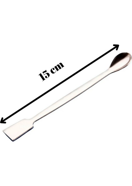 Spatül Kaşıklı ve Düz 15 cm Uzunluk Laboratuvar Kullanımı Için Öğrenci Tipi