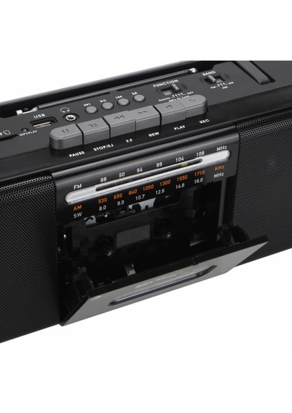 Nostalji Müzik Seti: Kasetçalar, Fm Radyo, Bluetooth ve USB Mp3 Hoparlörler