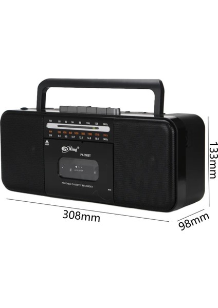 Nostalji Müzik Seti: Kasetçalar, Fm Radyo, Bluetooth ve USB Mp3 Hoparlörler