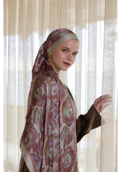 Winter Bloom Hint Ipek Şal 5014