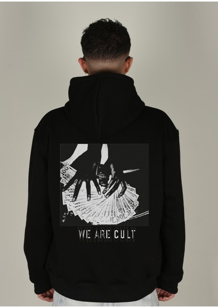 Cult Baskılı Kapüşonlu Sweatshirt