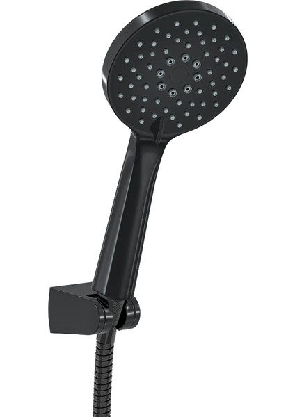 | Valtemo Mat Siyah Fonksiyonlu El Duşu + Hortum + Mafsal 3’lü Duş Seti fiyatları