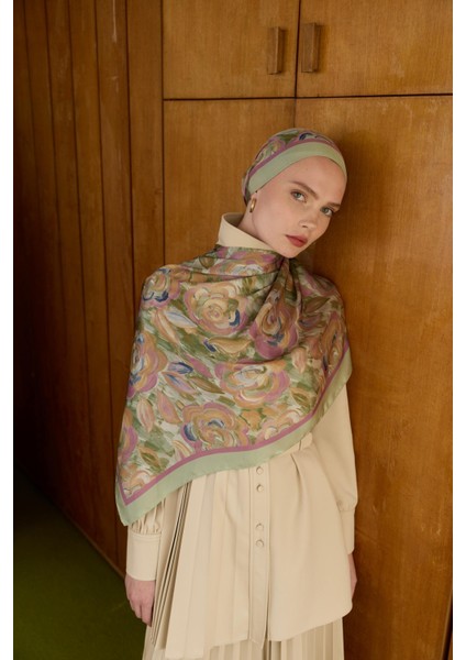Winter Bloom Hint Ipek Şal 5014