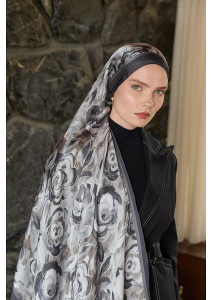 Winter Bloom Hint Ipek Şal 5014
