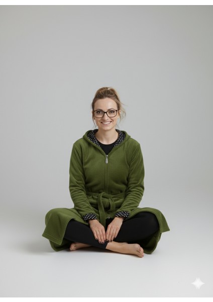 Fermuarlı Kışlık Polar Kumaş Kadın Sabahlık/gecelik fiyatları