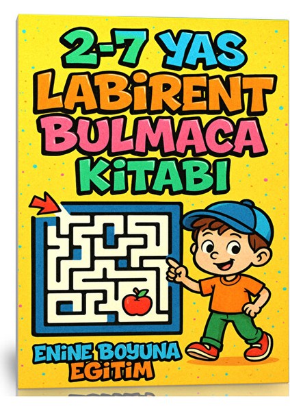 2-7 Yaş Çocuklar Için Labirent Bulmaca Kitabı (58 Tam Sayfa Spiralli)