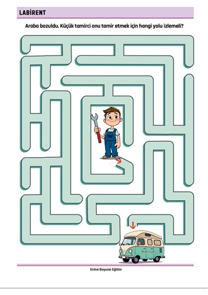 2-7 Yaş Çocuklar Için Labirent Bulmaca Kitabı (58 Tam Sayfa Spiralli) fiyatları