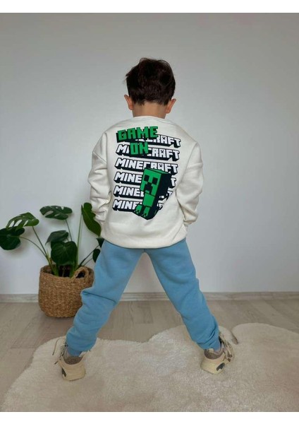 Craft Baskılı Şardonlu 3 Iplik Sweatshirt-Eşofman Altı Kışlık Erkek Çocuk Takım fiyatları