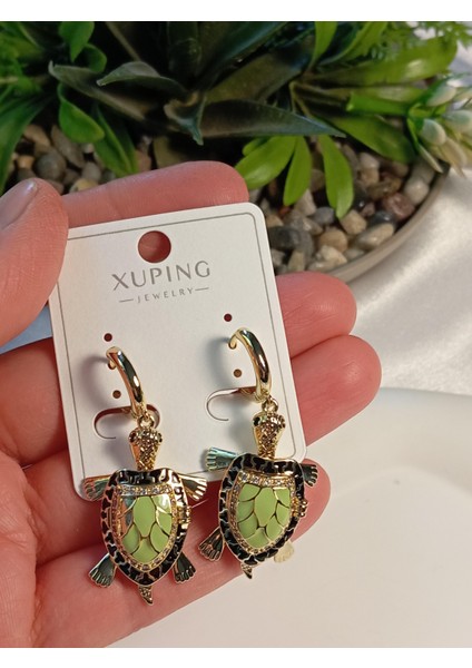 Kaplumbağa Figürlü Xuping Jewelry Vıp Tasarım Küpe fiyatları