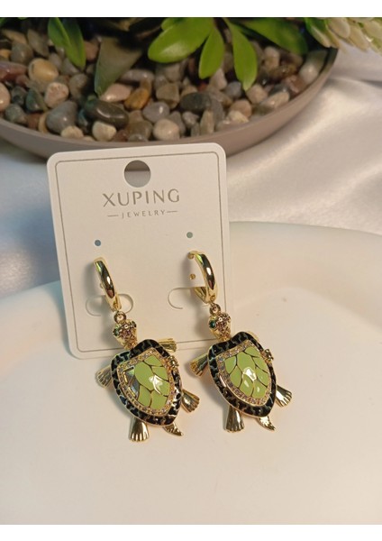 Kaplumbağa Figürlü Xuping Jewelry Vıp Tasarım Küpe modelleri