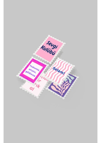 Renkli Pul Sticker Seti 20'li - Bullet Journal Ajanda Scrapbook fırsatları