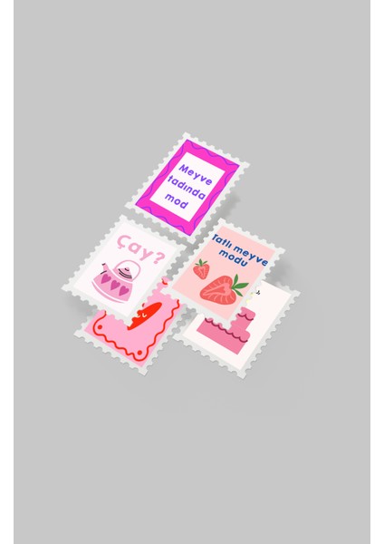 Renkli Pul Sticker Seti 20'li - Bullet Journal Ajanda Scrapbook indirimleri