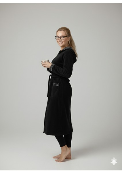 Fermuarlı Kışlık Polar Kumaş Kadın Sabahlık/gecelik modelleri