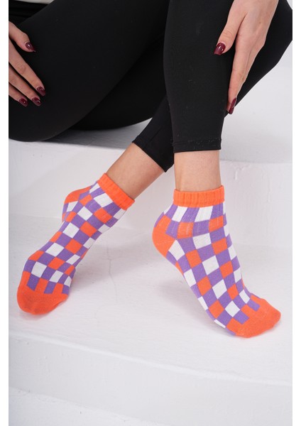 Damalı (Dikişsiz) Pamuklu Nefes Alabilen Terletmez Kadın Çorap'ı modelleri