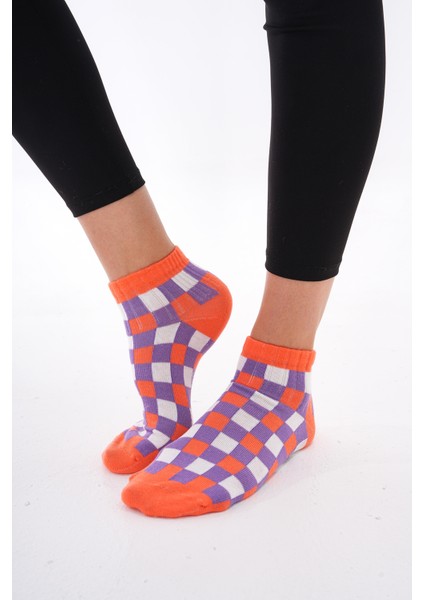 Damalı (Dikişsiz) Pamuklu Nefes Alabilen Terletmez Kadın Çorap'ı fırsatları