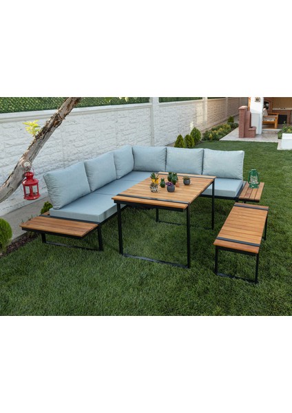 Liva Bahçe Takımı Buz Mavisi