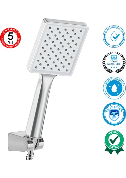 | Valtemo Mat Krom, Dayanıklı, Tek Fonksiyonlu Otel Tipi El Duşu Seti modelleri