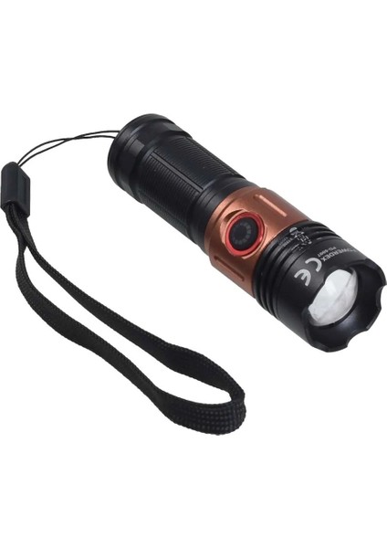 PD-5007 Profesyonel Mini El Feneri | 20W – 1000 Lümen – 1200 Mah – Zoomlu, Metal Gövde & Type-C Şarjlı modelleri