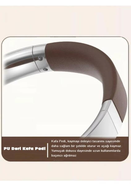 Beat Kablosuz Kulaküstü Kulaklık – Bluetooth Kulaklık 5.3, Katlanabilir, Mikrofonlu, Aux Girişli