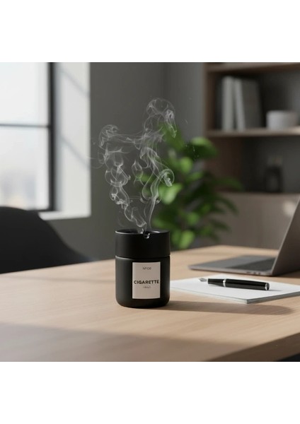 Buğz Siyah Cam Küllük