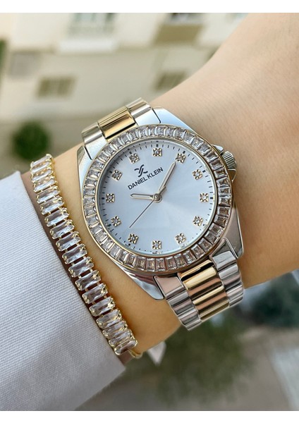 Altın Gümüş Renk Kadın Kol Saati ve Bileklik fiyatları