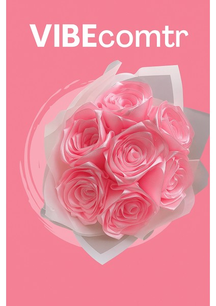 7’li Saten Pembe Solmayan Gül Buketi fiyatları