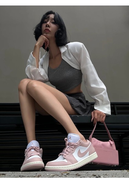 Air Jordan 1 Low Kadın Pembe Beyaz Sneaker Ayakkabı - DC0774-162 fiyatları