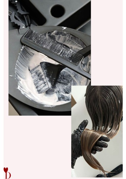 3lü Set Saç Boyası Kabı Tası Boya Fırçası ve Krepe Tarak Kuaför Saç Açıcı Boyama Kabı Seti Dayanıklı fiyatları