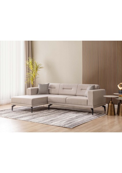 Merlin Sol Köşe Koltuk Eymen Bej