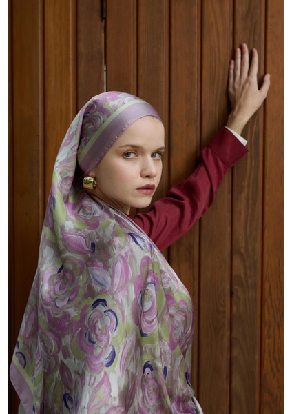 Winter Bloom Hint Ipek Şal 5014