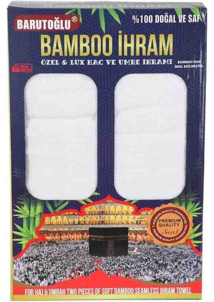 Ihram Bambu Ihram 2 parça bambu kumaş .barıtoğlu marka.hafif ve dayanıklı terletmez,iç göstermez