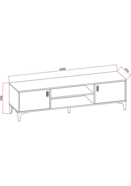 Sardes Tv Sehpası 180 cm Beyaz fiyatları