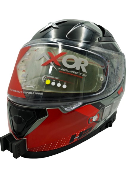 Axor Apex Kask Uyumlu Chinmount Aksiyon Kamera Çene Bağlantı Aparatı Seti