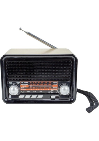 Kahverengi Nostaljik Radyo Bluetooth USB Aux Şarjlı Fm Radyo fiyatları