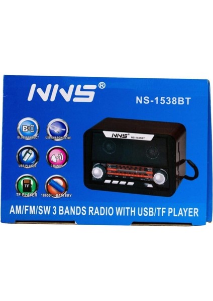 Kahverengi Nostaljik Radyo Bluetooth USB Aux Şarjlı Fm Radyo fırsatları